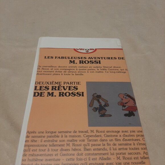 M.Rossi Film 1976 La recherche du bonheur et Les rêves de M.Rossi 1977 VHS - Picture 3 of 4